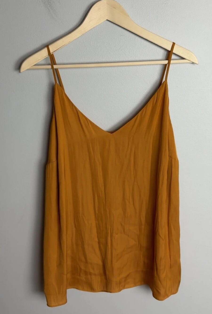 INC International Concepts Mustard Yellow Camisole Tank Top Size Medium Women’s